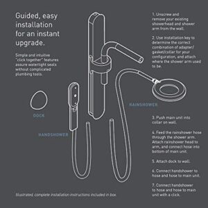 Moen N214C0SRN Spa Shower including Rainshower, Handshower and Magnetic Dock, Spot Resist Brushed Nickel