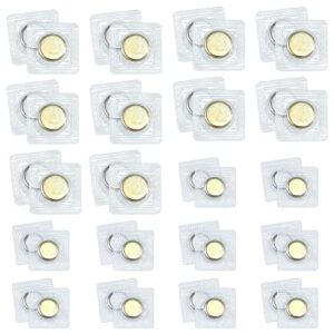 Hysagtek 20 Pairs Hidden Magnetic Snap 15mm 20mm Invisible Sew Magnetic Purse Closure Fastener Hidden Magnet Fastener for Handbag Clothing DIY Craft Sewing, 2 Sizes