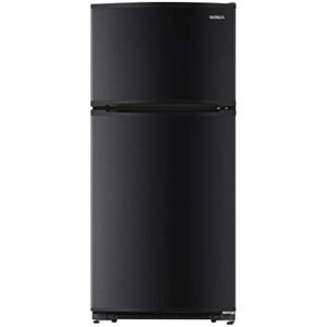 winia wte18hsbcd 18 cu. ft. top mount refrigerator ice maker ready - black