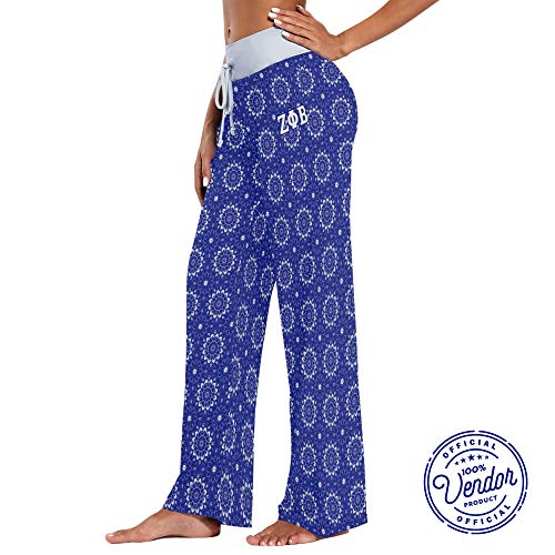 BBGreek Zeta Phi Beta Sorority Paraphernalia - Mandala - Pajama Pants - Zeta - Pajamas Bottoms - Official Vendor - LG