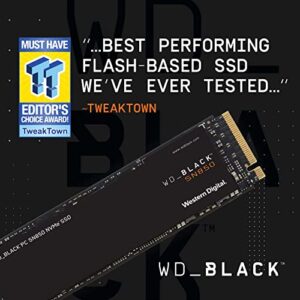 WD_BLACK 1TB SN850 NVMe Internal Gaming SSD Solid State Drive - Gen4 PCIe, M.2 2280, 3D NAND, Up to 7,000 MB/s - WDS100T1X0E