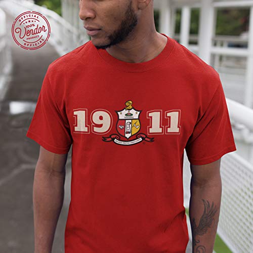 Bad Bananas Kappa Alpha Psi - 1911 Crest - Official Vendor - Crew Neck Shirt - Cardinal XX-Large