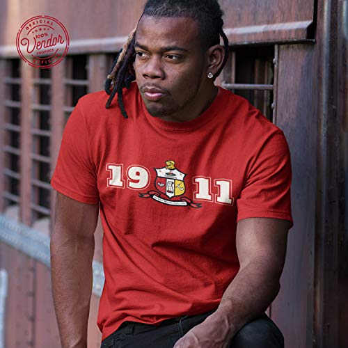 Bad Bananas Kappa Alpha Psi - 1911 Crest - Official Vendor - Crew Neck Shirt - Cardinal XX-Large