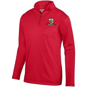 kappa alpha psi world famous crest wicking fleece pullover large red