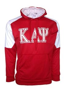mega greek kappa alpha psi hooded sweatshirt (large) red