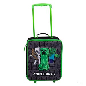 bioworld minecraft rolling luggage, 14" pilot case
