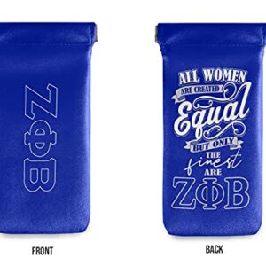 Bad Bananas BBGreek Zeta Phi Beta Paraphernalia - Eyeglasses or Sunglasses Pouch/Case - Sorority Gifts for Women - Official Vendor