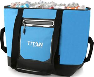 arctic zone titan deep freeze 30 can insulated tote, process blue