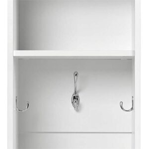 Prepac Narrow Entryway Organizer, White - Set of 2