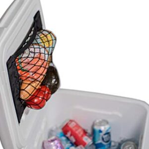 Cooler Net for Dry Storage and Organization - Compatible with Yeti, Coleman, Igloo, Lifetime, Pelican, Canyon Ice Chests - Compatible w/Cooler Lights, Wheel Kits, Tailgating Accessories, Camping Gear