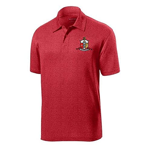 Kappa Alpha Psi Contender Polo X-Large Scarlet Heather