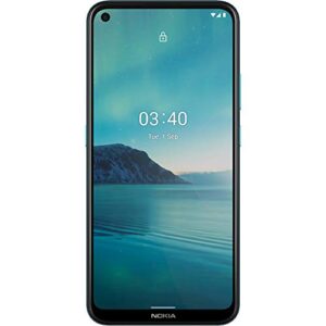 nokia 3.4 | android 10 | unlocked smartphone | 2-day battery | us version | 3/64gb | 6.39-inch screen | triple camera | fjord blue