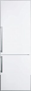 summit ffbf241w 24 bottom freezer refrigerator with 11.35 cu. ft. capacity crisper drawer ultra quiet operation in white