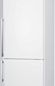 Summit FFBF241W 24 Bottom Freezer Refrigerator with 11.35 cu. ft. Capacity Crisper Drawer Ultra Quiet Operation in White