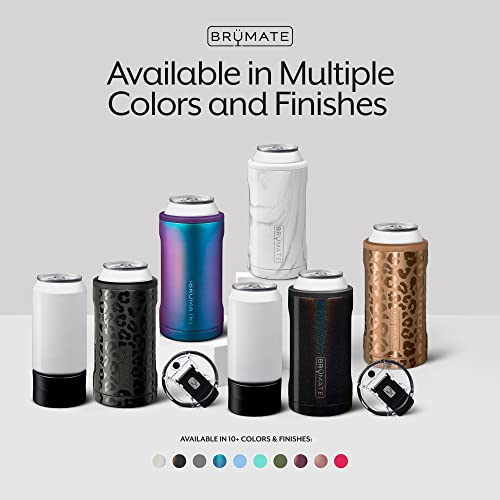 BrüMate Hopsulator Trio 3-in-1 Insulated Can Cooler for 12oz / 16oz Cans + 100% Leak Proof Tumbler with Lid | Can Coozie Insulated for Beer, Soda, and Energy Drinks (Dark Aura)