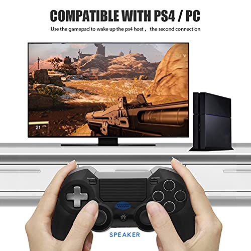 PS4 Elite Wireless Controller with Back Paddles,Dual Vibration Elite PS4 Modded Game Controller for Play Station 4 with Speaker and 3.5mm Audio Headphone Jack