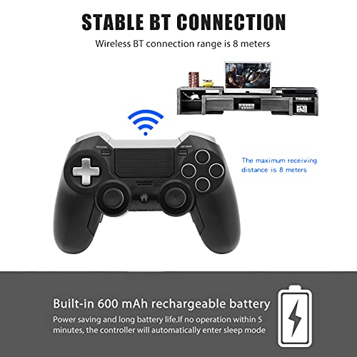 PS4 Elite Wireless Controller with Back Paddles,Dual Vibration Elite PS4 Modded Game Controller for Play Station 4 with Speaker and 3.5mm Audio Headphone Jack