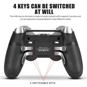 PS4 Elite Wireless Controller with Back Paddles,Dual Vibration Elite PS4 Modded Game Controller for Play Station 4 with Speaker and 3.5mm Audio Headphone Jack