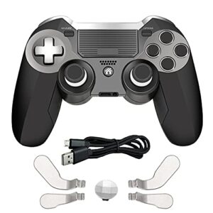 PS4 Elite Wireless Controller with Back Paddles,Dual Vibration Elite PS4 Modded Game Controller for Play Station 4 with Speaker and 3.5mm Audio Headphone Jack