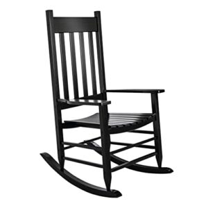 homestead wooden rocking chair, black