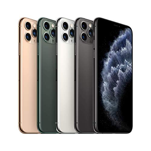 Apple iPhone 11 Pro Max [64GB, Midnight Green] + Carrier Subscription [Cricket Wireless] (Renewed)