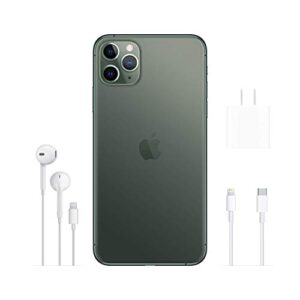 Apple iPhone 11 Pro Max [64GB, Midnight Green] + Carrier Subscription [Cricket Wireless] (Renewed)