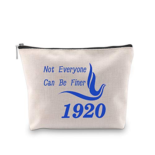 G2TUP Blue and White Dove Cosmetic Pouch Not Everyone Can Be Finer Greek Sorority Makeup Bag(Dove)