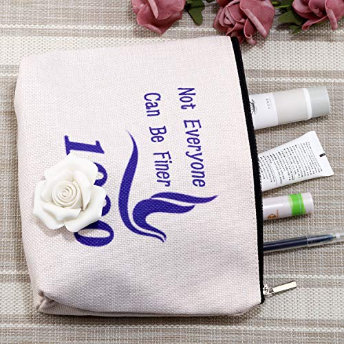 G2TUP Blue and White Dove Cosmetic Pouch Not Everyone Can Be Finer Greek Sorority Makeup Bag(Dove)