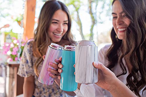 Simple Modern Skinny Can Cooler | Slim Insulated Stainless Steel Drink Sleeve Holder | Insulate Seltzer, Soda, Beer, Energy Drinks | Gift for Women Her | Ranger Collection | Slim 12oz | Deep Ocean