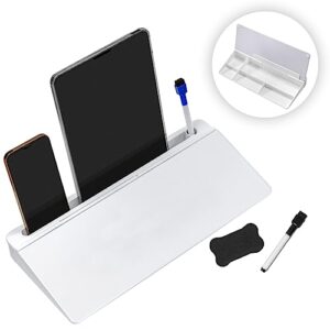 garood desktop dry erase board with storage and ipad/phone holder glass desk whiteboard with eraser desk keyboard accessories