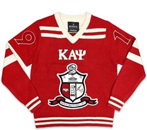 kappa alpha psi m4 v-neck sweater [xl] crimson red