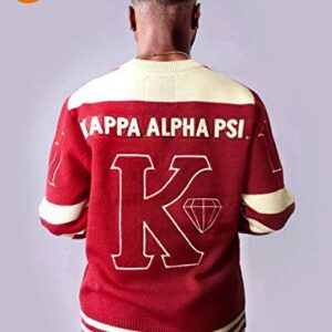 Kappa Alpha Psi M4 V-Neck Sweater [XL] Crimson Red