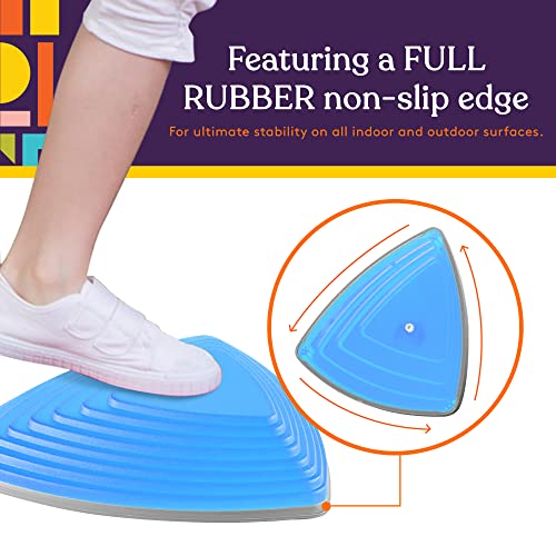 Special Supplies 15 Stepping Stones for Kids Indoor and Outdoor Balance Blocks Promote Coordination, Balance, Strength Child Safe Rubber, Non-Slip Edging