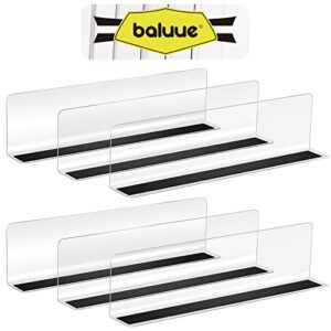 Baluue 6Pcs Plastic Shelf Dividers Magnetic Closet Shelf Organizer Divider Separator Clapboard for Storage Bedroom Bathroom Kitchen Office Supermarket 6CM