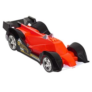 Hot Wheels Color Crashers Hi-Tech Missile, Motorized Toy Car with Lights & Sounds, Red, by Just Play