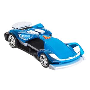 Hot Wheels Color Crashers Cyber Speeder, Motorized Toy Car with Lights & Sounds, Blue, by Just Play