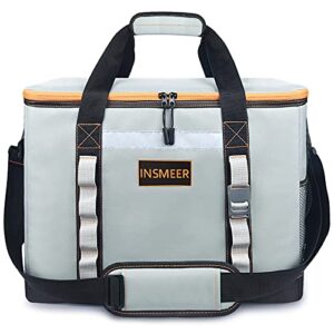 insmeer cooler bag,65 can/48l large cooler bag insulated/leakproof/collapsible,soft sided cooler with bottle opener&removable shoulder strap,ice chest for beach,picnic,shopping,camping