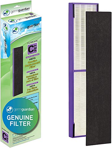 Germ Guardian FLT4850PT True HEPA Genuine Air Purifier Replacement Filter with Germ Guardian FLT5250PT True HEPA Genuine Air Purifier Replacement Filter