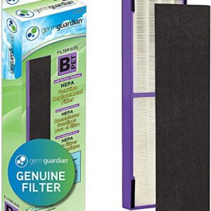 Germ Guardian FLT4850PT True HEPA Genuine Air Purifier Replacement Filter with Germ Guardian FLT5250PT True HEPA Genuine Air Purifier Replacement Filter