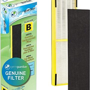 Germ Guardian FLT4850PT True HEPA Genuine Air Purifier Replacement Filter with Germ Guardian FLT4825 HEPA GENUINE Air Purifier Replacement Filter