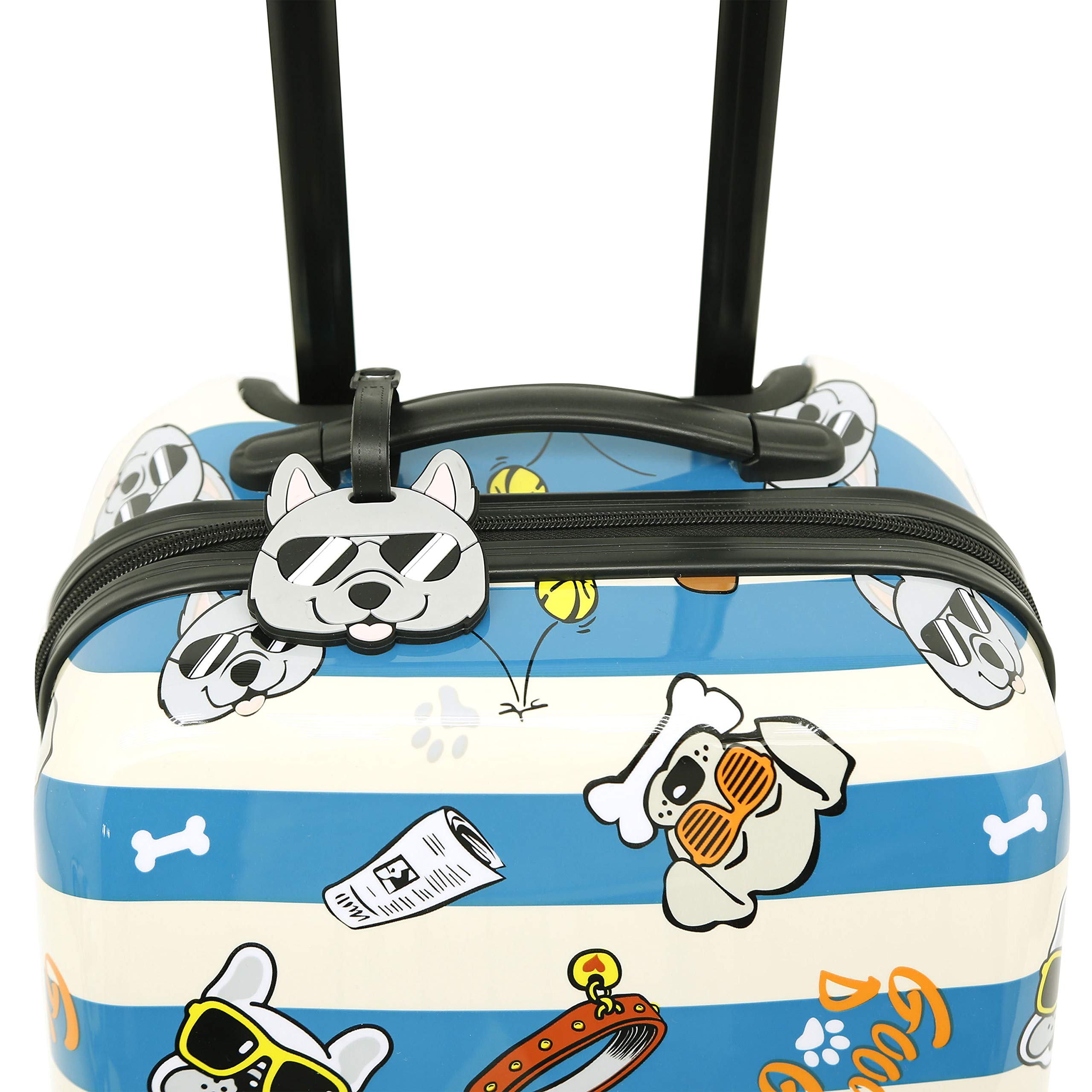 Travelers Club 5 Piece Kids' Luggage Set, Cool Dog