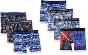 star wars 100% combed cotton briefs and boxer briefs and poly-blend athletic boxer briefs in sizes 4, 6, 8, 10 and 12