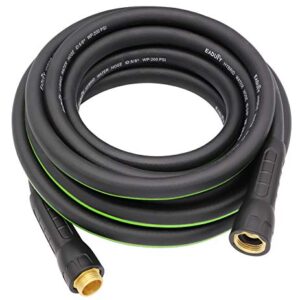 EADUTY Hybrid Garden Hose 5/8 IN. x 25 FT, Heavy Duty, Lightweight, Flexible with Swivel Grip Handle and Solid Brass Fittings