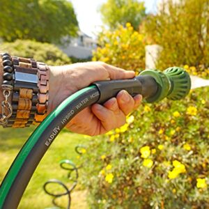 EADUTY Hybrid Garden Hose 5/8 IN. x 25 FT, Heavy Duty, Lightweight, Flexible with Swivel Grip Handle and Solid Brass Fittings