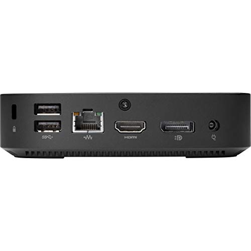 HP T430 Thin Client Desktop Intel Celeron N4020 2GB RAM 16GB eMMC SSD Intel UHD Graphics 600, HP ThinPro 64, Black