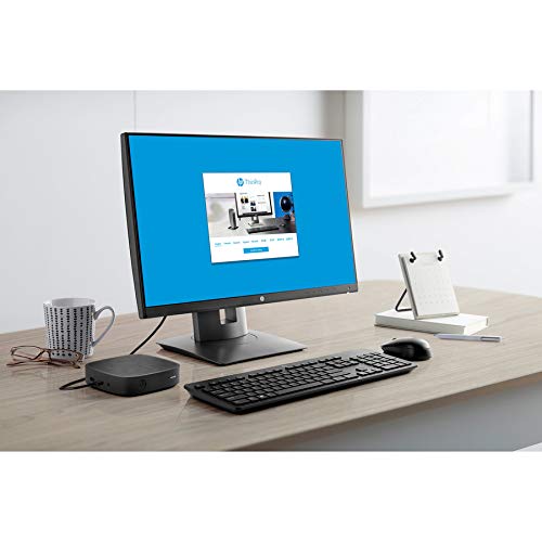 HP T430 Thin Client Desktop Intel Celeron N4020 2GB RAM 16GB eMMC SSD Intel UHD Graphics 600, HP ThinPro 64, Black