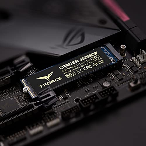 TEAMGROUP T-FORCE CARDEA ZERO Z330 1TB with SLC Cache Graphene Copper Foil 3D NAND TLC NVMe PCIe Gen3 x4 M.2 2280 Gaming Internal SSD (Read/Write 2,100/1,700 MB/s) for Laptop & Desktop TM8FP8001T0C311