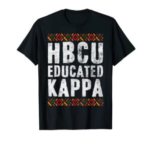 hbcu educated kappa shirt historical black college alumni t-shirt