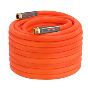 yamatic heavy duty garden hose 5/8 in x 75 ft, super flexible water hose, all-weather, lightweight, burst 600 psi