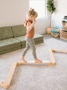 piccalio® acrobat | wooden montessori gymnastics balance beam | balance board | balancing toy | ages 18mo to 8yr